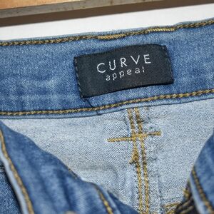 Curve Appeal Women's High Rise Blue Jeans